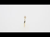 14K Yellow .04 CTW Rose-Cut & Faceted Natural Diamond Stackable Ring