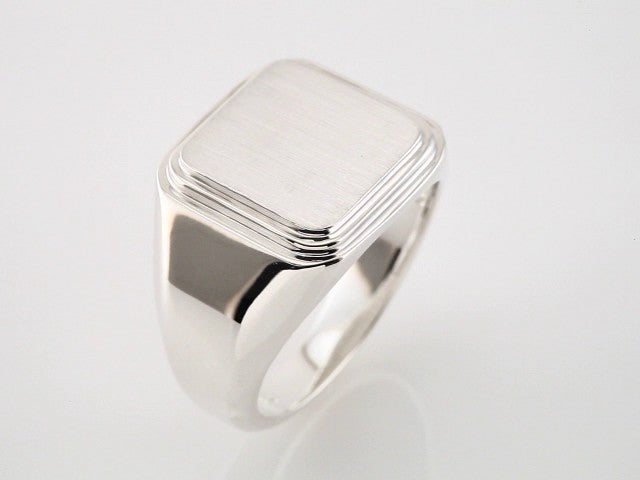 Sterling Silver Posh Mommy® Square Signet Ring