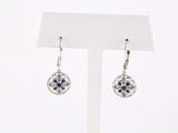 Sterling Silver Natural Blue Sapphire & .07 CTW Natural Diamond Earrings