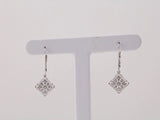14K White Gold 1/10 CTW Natural Diamond Granulated Filigree Earrings
