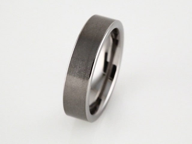 Tungsten 6 mm Flat Satin Band