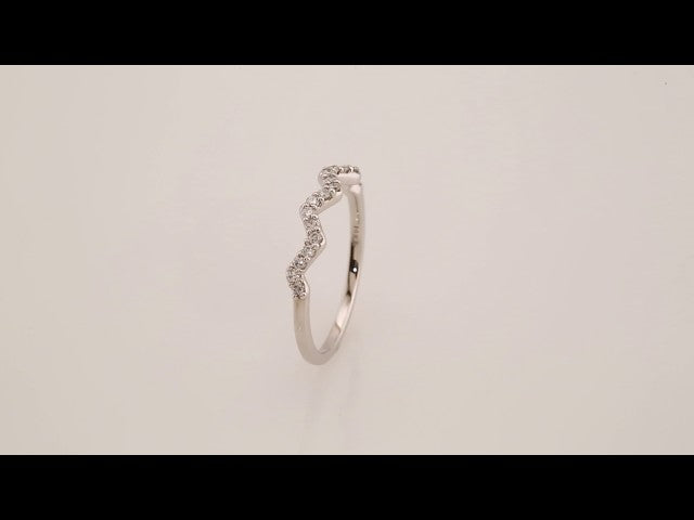14K White Gold 1/5 CTW Natural Diamond Stackable Ring