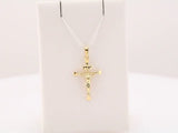 14K Yellow 24.5x16 mm Crucifix Pendant