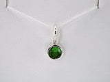 14K White Gold Posh Mommy® Imitation Peridot Charm/Pendant