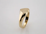 14K Yellow Gold Heart Signet Ring