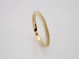 14K Yellow Stackable Bead Ring