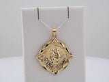 14K Yellow 31x31 mm St. Anthony of Padua Medal