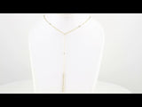 14K Yellow Gold 1/3 CTW Natural Diamond Bar 15-17" Y Necklace