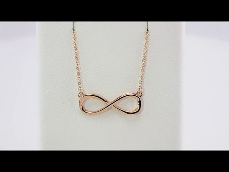 14K Rose Gold Infinity-Inspired 16-18" Necklace