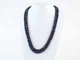 8-9 mm Cultured Black Freshwater Pearl 72" Rope Necklace