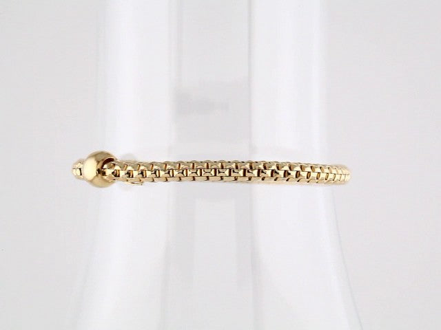 14K Yellow Gold-Plated Sterling Silver 4.3 mm Woven Stretch 7" Bracelet