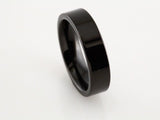 Black PVD Tungsten 6 mm Flat Band