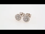 14K White Gold 3/8 CTW Natural Diamond Earrings