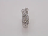 14K White 1 CTW Natural Diamond Criss-Cross Ring