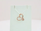 14K Rose .06 CTW Natural Diamond Infinity-Inspired Heart Pendant